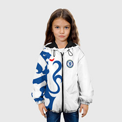 Куртка с капюшоном детская FC Chelsea: White Lion, цвет: 3D-черный — фото 2
