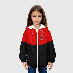 Куртка с капюшоном детская АC Milan: R&B Sport, цвет: 3D-белый — фото 2