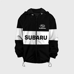 Куртка с капюшоном детская Subaru: Black Sport, цвет: 3D-черный