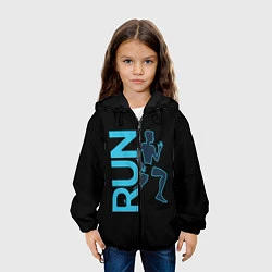 Куртка с капюшоном детская RUN: Black Style, цвет: 3D-черный — фото 2