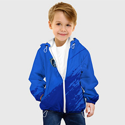Куртка с капюшоном детская FC Paris: Blue 2018, цвет: 3D-белый — фото 2