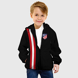 Куртка с капюшоном детская FC Atletico Madrid: Red Line, цвет: 3D-черный — фото 2