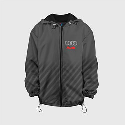 Куртка с капюшоном детская Audi: Grey Sport Line, цвет: 3D-черный