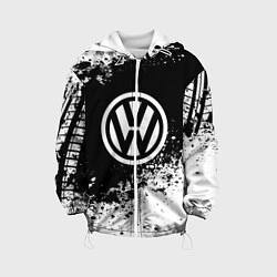 Куртка с капюшоном детская Volkswagen: Black Spray, цвет: 3D-белый
