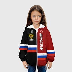 Куртка с капюшоном детская Moscow, Russia, цвет: 3D-белый — фото 2