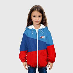 Куртка с капюшоном детская BMW: M Collection, цвет: 3D-белый — фото 2