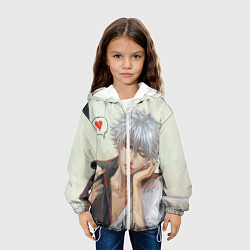 Куртка с капюшоном детская Sakata Gintoki, цвет: 3D-белый — фото 2