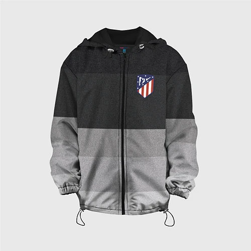 Детская куртка ФК Атлетико Мадрид: Серый стиль / 3D-Черный – фото 1