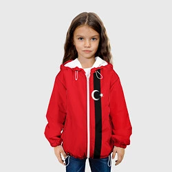 Куртка с капюшоном детская Турция, цвет: 3D-белый — фото 2