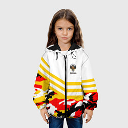 Куртка с капюшоном детская Российская Империя: Камуфляж, цвет: 3D-черный — фото 2