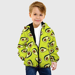 Куртка с капюшоном детская Стиль авокадо цвета 3D-черный — фото 2