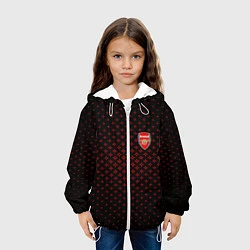 Куртка с капюшоном детская Arsenal: Sport Grid, цвет: 3D-белый — фото 2