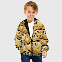 Куртка с капюшоном детская Doge: Deal with it, цвет: 3D-черный — фото 2