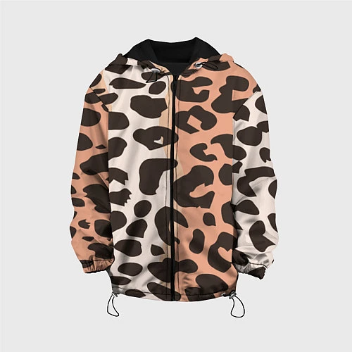 Детская куртка Шкура леопарда / 3D-Черный – фото 1