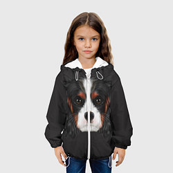 Куртка с капюшоном детская Cavalier King Charles, цвет: 3D-белый — фото 2