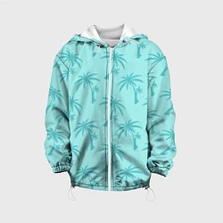 Куртка с капюшоном детская GTA VC: Blue Palms, цвет: 3D-белый