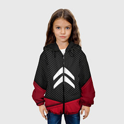Куртка с капюшоном детская Citroen: Grey Carbon, цвет: 3D-черный — фото 2