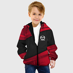 Куртка с капюшоном детская Mazda: Red Sport, цвет: 3D-черный — фото 2