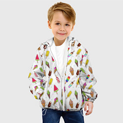 Куртка с капюшоном детская Summer Mix, цвет: 3D-белый — фото 2