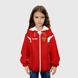 Куртка с капюшоном детская Сборная России, цвет: 3D-белый — фото 2