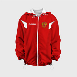 Куртка с капюшоном детская Сборная России, цвет: 3D-белый