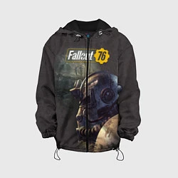 Куртка с капюшоном детская Fallout 76, цвет: 3D-черный