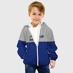 Куртка с капюшоном детская Subaru Style, цвет: 3D-белый — фото 2