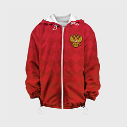 Куртка с капюшоном детская Форма сборной России, цвет: 3D-белый