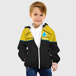 Куртка с капюшоном детская Detroit: AP700 Yellow & Black, цвет: 3D-белый — фото 2