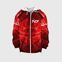 Куртка с капюшоном детская Mass Effect: Red Armor N7, цвет: 3D-белый