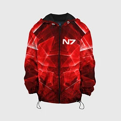 Куртка с капюшоном детская Mass Effect: Red Armor N7, цвет: 3D-черный