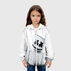 Куртка с капюшоном детская Marshmallow: White Only, цвет: 3D-белый — фото 2