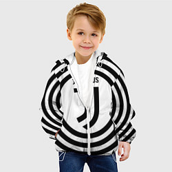 Куртка с капюшоном детская FC Juventus Round, цвет: 3D-белый — фото 2