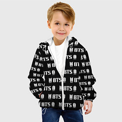 Куртка с капюшоном детская BTS: Black Army, цвет: 3D-белый — фото 2