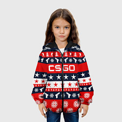 Куртка с капюшоном детская CS:GO New Year, цвет: 3D-черный — фото 2