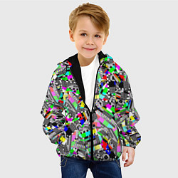 Куртка с капюшоном детская Экран профилактики, цвет: 3D-черный — фото 2