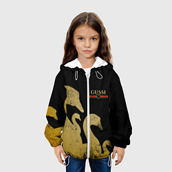 Куртка с капюшоном детская GUSSI: Gold Edition, цвет: 3D-белый — фото 2
