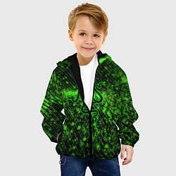 Куртка с капюшоном детская RAZER: Snake Style, цвет: 3D-черный — фото 2