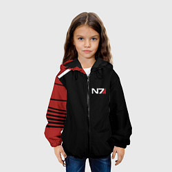Куртка с капюшоном детская MASS EFFECT N7, цвет: 3D-черный — фото 2