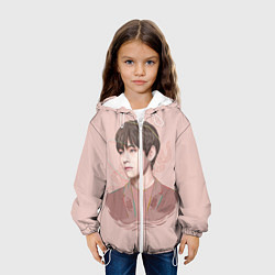 Куртка с капюшоном детская Kim Taehyung, цвет: 3D-белый — фото 2