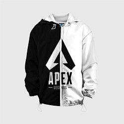 Куртка с капюшоном детская Apex Legends: Black & White, цвет: 3D-белый