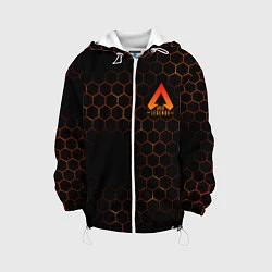 Куртка с капюшоном детская Apex Legends: Orange Carbon, цвет: 3D-белый