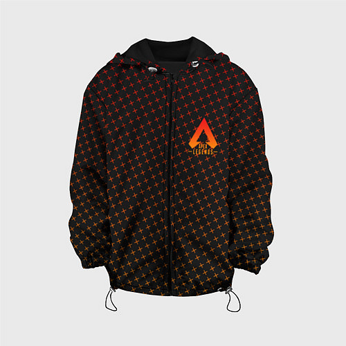 Детская куртка Apex Legends: Orange Dotted / 3D-Черный – фото 1