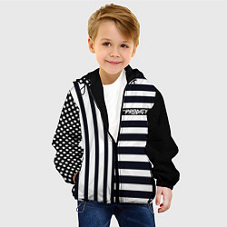 Куртка с капюшоном детская The Prodigy style, цвет: 3D-черный — фото 2