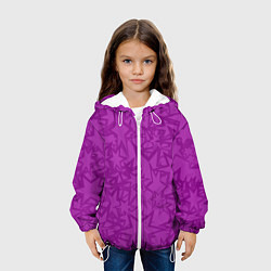 Куртка с капюшоном детская Абстракция и звёзды, цвет: 3D-белый — фото 2