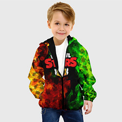 Куртка с капюшоном детская BRAWL STARS, цвет: 3D-черный — фото 2