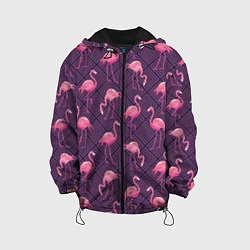 Детская куртка Фиолетовые фламинго