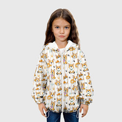 Куртка с капюшоном детская Вельш корги пемброк, цвет: 3D-белый — фото 2