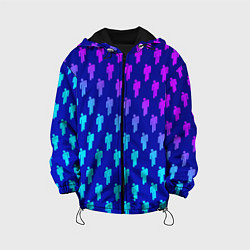 Куртка с капюшоном детская Billie Eilish: Violet Pattern, цвет: 3D-черный