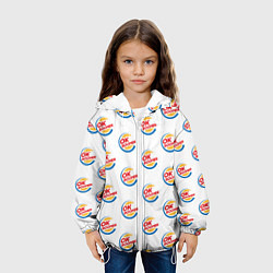 Куртка с капюшоном детская OK boomer logo, цвет: 3D-белый — фото 2